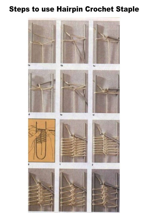 PONY Aluminum Hairpin Crochet Staple/ Lace Loom/ U-Pin - Set of 4 ( Size: 2/0, 3/0, 4/0, 5/0 ) - Image 5